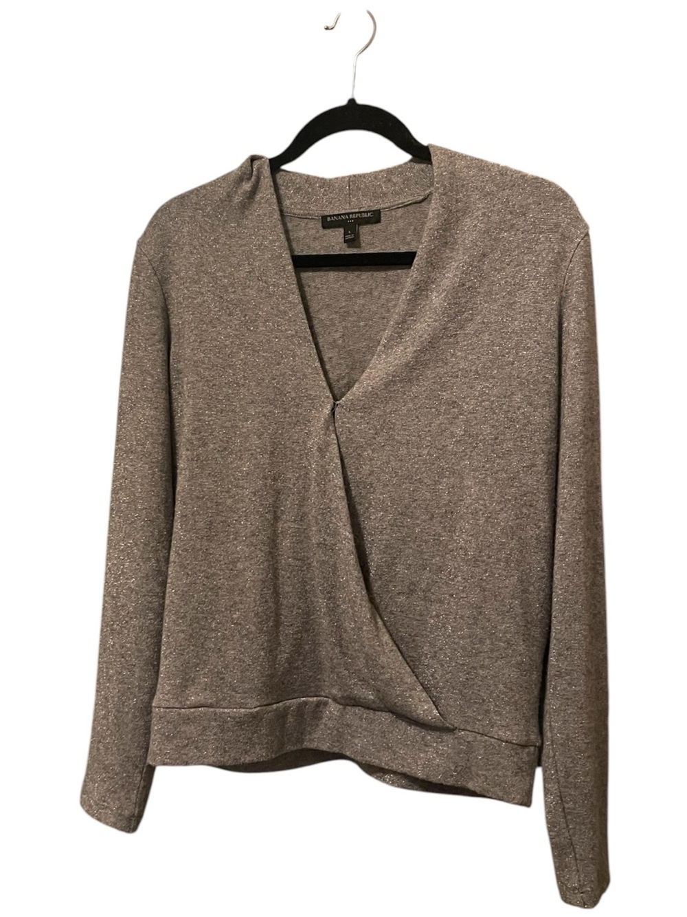 Gray Wrap-Style Women's Sweater